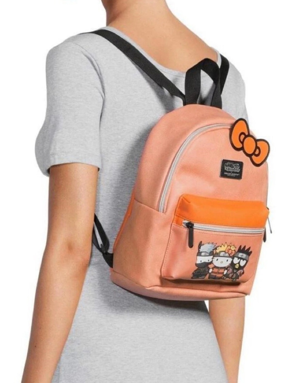 Sanrio Hello Kitty x Naruto Shippuden Women’s Mini Backpack Orange - Picture 2 of 10